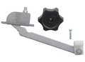 White Metal Ventline RV Roof Vent Operator BVD0462-00 - Component View | United RV Parts