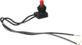 Black Rotary Switch Red Cap with Wired Leads - Front View | United RV Parts