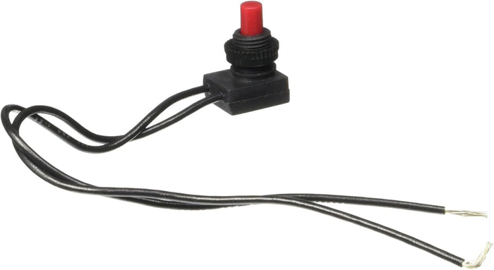 Black Rotary Switch Red Cap with Wired Leads - Front View | United RV Parts