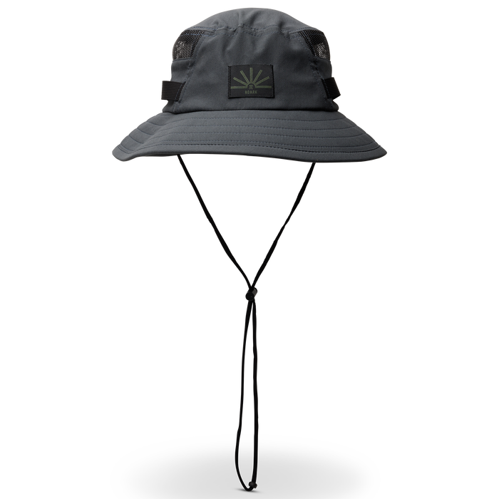 Roark adventure gear detail shot, showcasing high-quality fabrics and sturdy construction for outdoor enthusiasts.