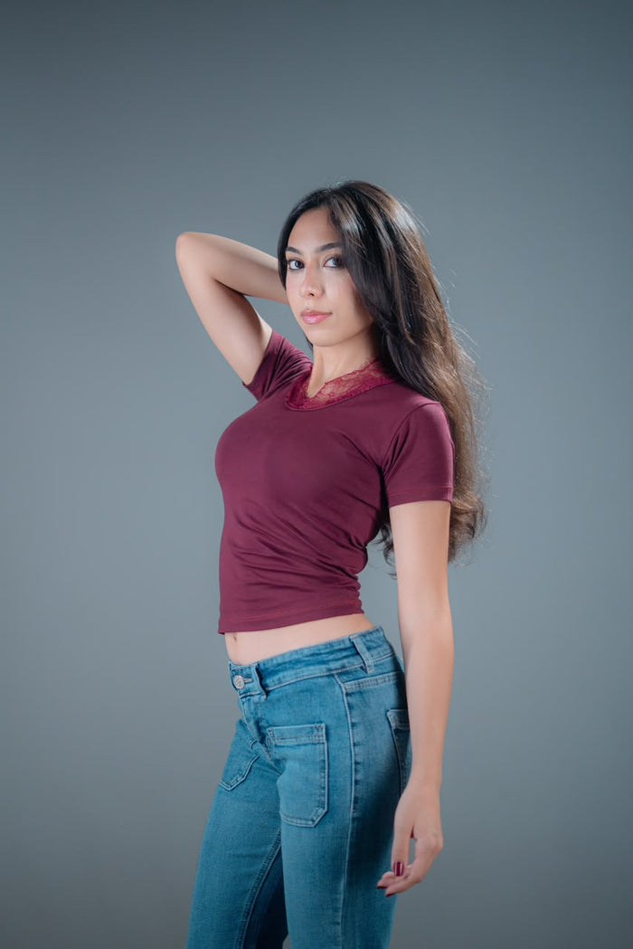 Veya Lace v-neck top