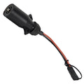 Black ViAir 7-Way Power Adapter 92935 with SAE Connector - Side View | United RV Parts