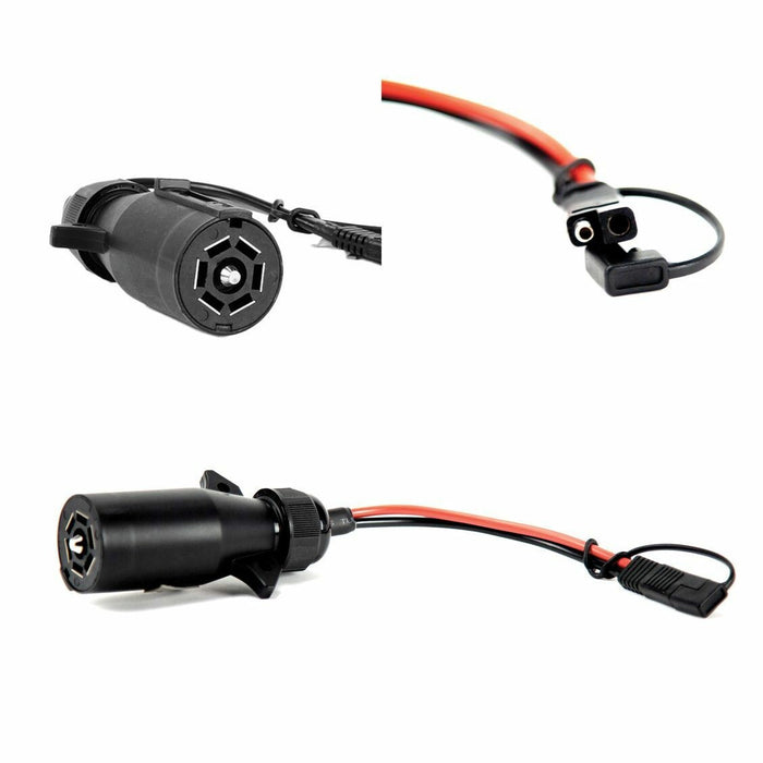 ViAir 92935 7-Way to SAE Adapter Multiple Views - Product Layout | United RV Parts