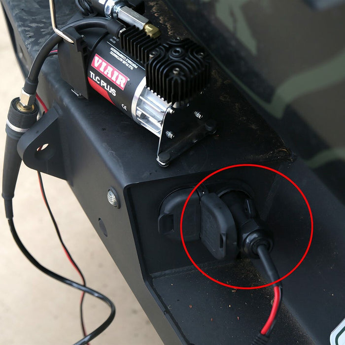 ViAir Power Cable Connected to Truck Compressor - In Use View | United RV Parts