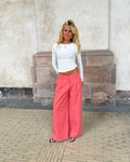 VICTORIA BAGGY PANT - CORAL