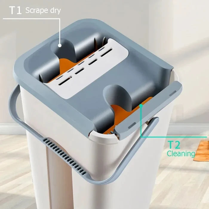Wall Flat Mop with Bucket
