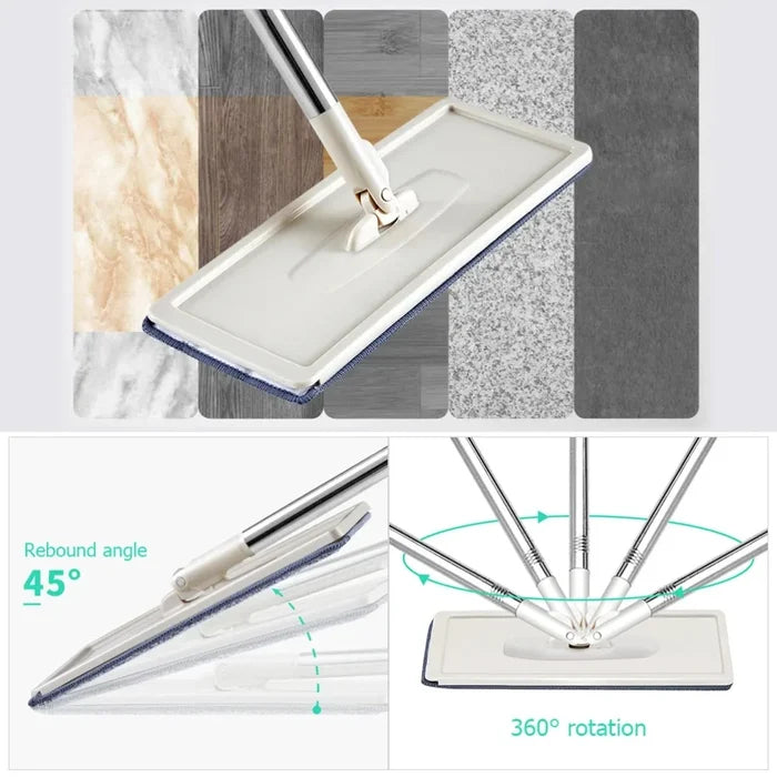 Wall Flat Mop with Bucket
