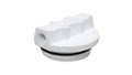 White Plastic WaterPur CAP-CL Filter Housing Cap with O-Ring - Angled Front View | United RV Parts