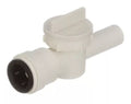 White Plastic AquaLock 1/2 CTS Stackable Valve - Angled View | United RV Parts