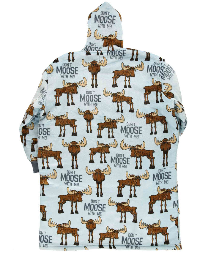 Wearable Blanket – Don't Moose With Me Blanket Hoodie