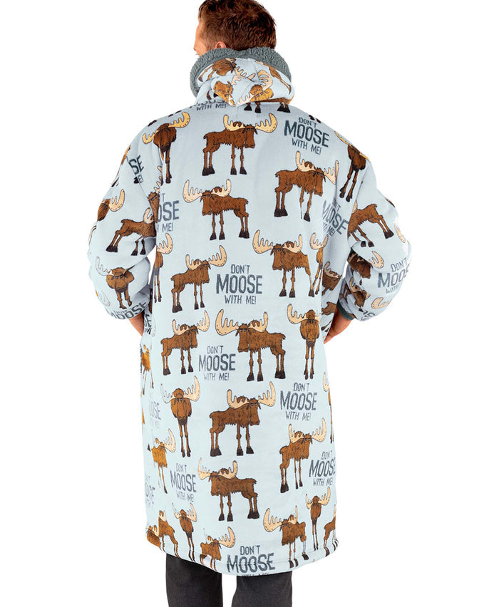 Wearable Blanket – Don't Moose With Me Blanket Hoodie