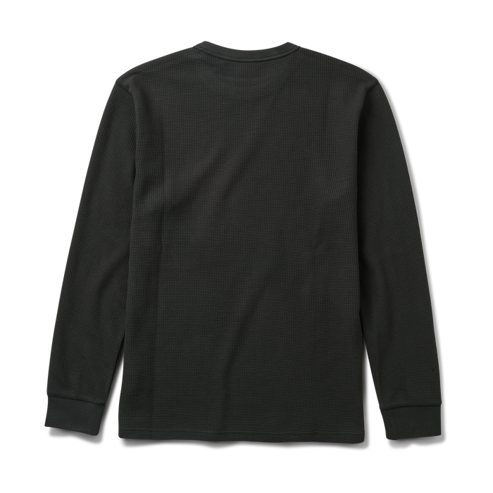 Grey long-sleeved active shirt from Roark, designed for adventure and outdoor activities