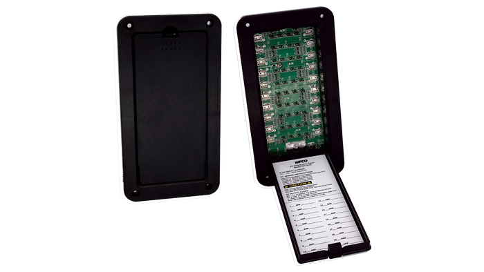 WFCO WF-7910 Distribution Panel Open Closed Comparison View | United RV Parts