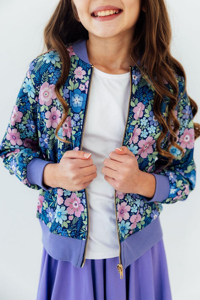 Whimsy Satin Jacket-Mila & Rose ®