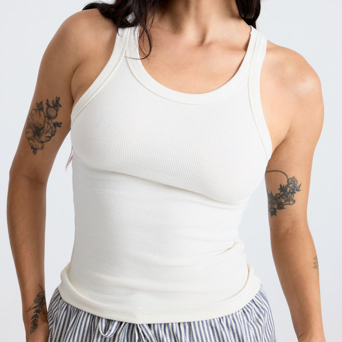 Roark sleeveless active tank, designed for adventure and outdoor activities, featuring a versatile neck and camisole style.