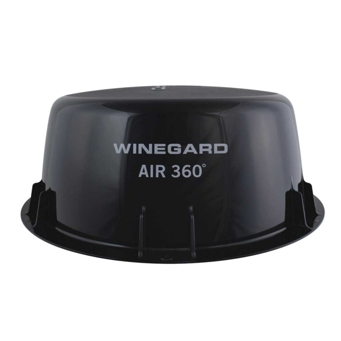 Black Winegard Air 360 LP Omnidirectional TV Antenna - Top View | United RV Parts