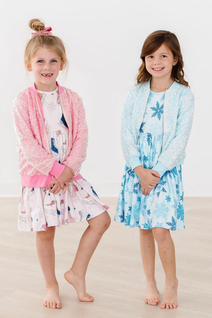 Winter Wonderland L/S Pocket Twirl Dress-Mila & Rose ®