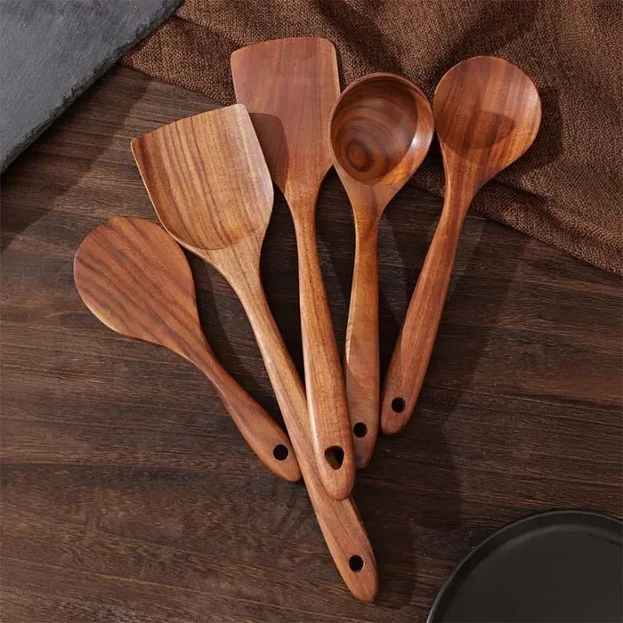 Wooden Kitchen Utensil Set