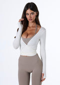 WRAP LONG SLEEVE - VANILLA
