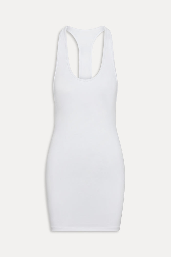 x JENNIE Bianca Cotton Mini Dress - Optic White