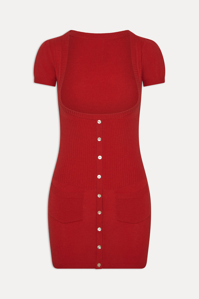 x JENNIE Sofia Knit Mini Dress - Lip Tint
