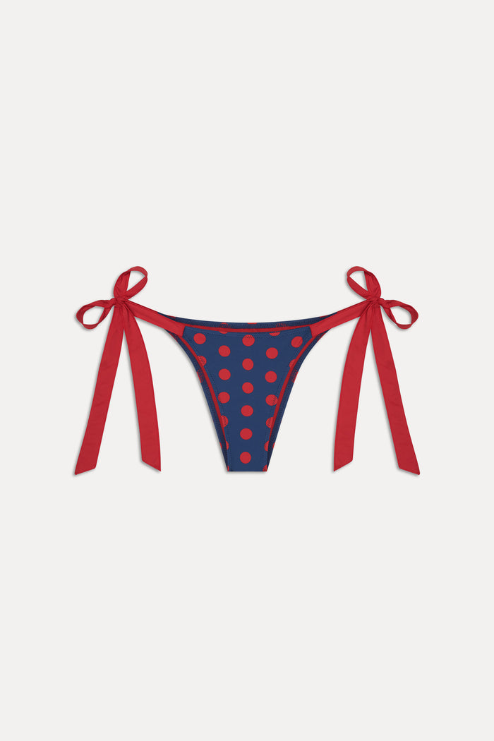 x Khy Mackenzie Skimpy Bikini Bottom - Strawberry Dot