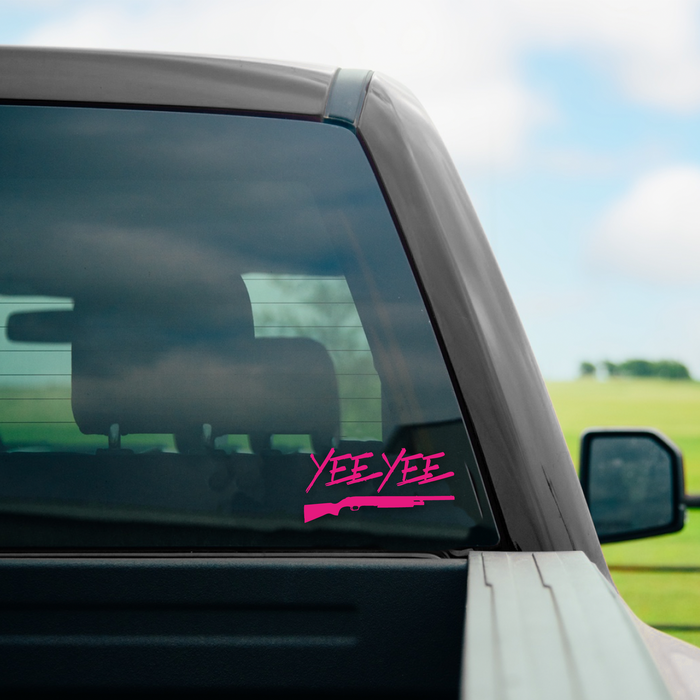 Yee Yee Shotgun Decal (6")