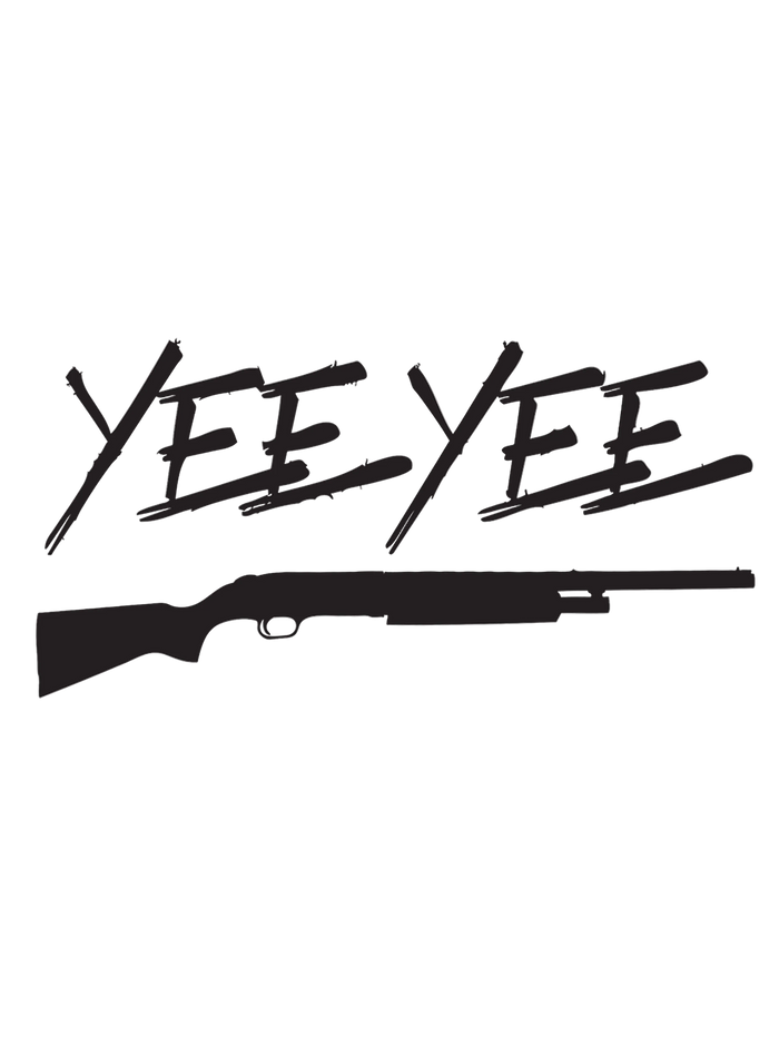 Yee Yee Shotgun Decal (6")