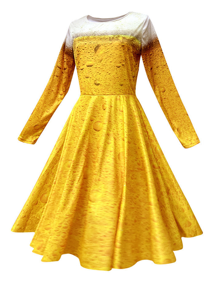 Yellow Gradient Beer Suit Oktoberfest Dress-Up