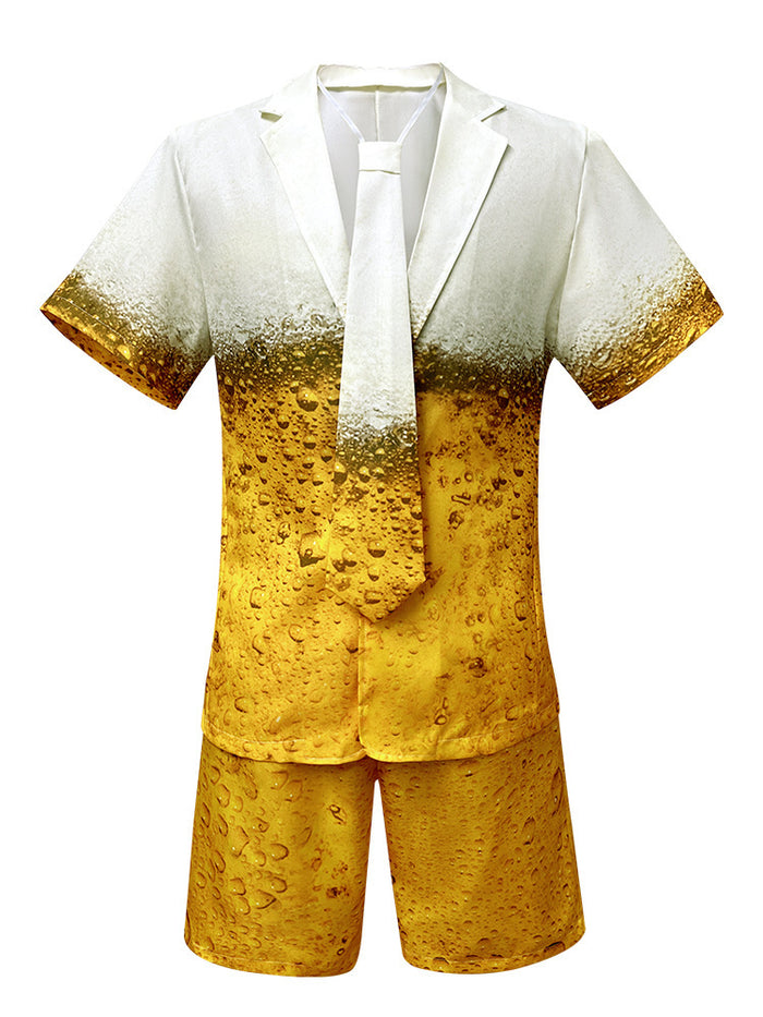 Yellow Gradient Beer Suit Oktoberfest Dress-Up