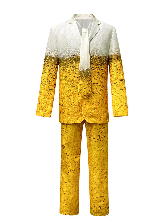 Yellow Gradient Beer Suit Oktoberfest Dress-Up