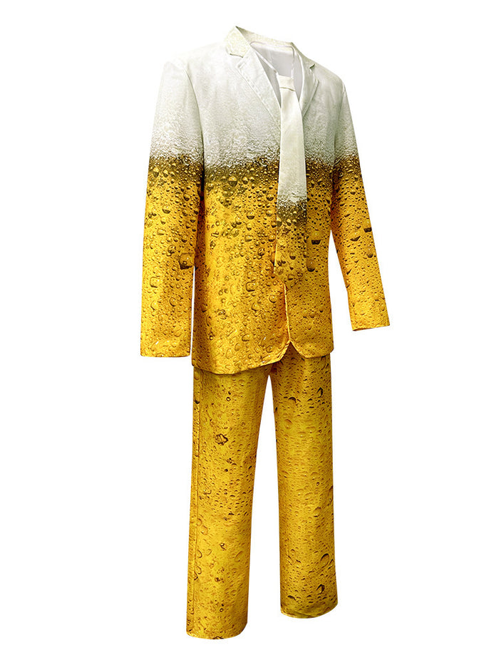 Yellow Gradient Beer Suit Oktoberfest Dress-Up