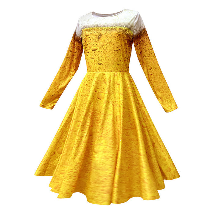 Yellow Gradient Beer Suit Oktoberfest Dress-Up