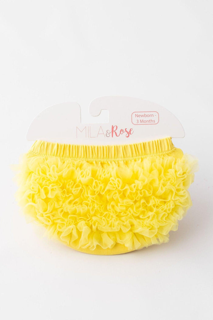 Yellow Ruffle Bum Bloomer-Mila & Rose ®