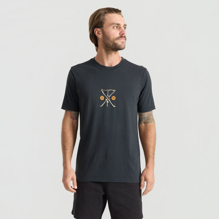 Active shirt with sleeves by Roark, designed for adventure and outdoor activities, blending style and functionality.