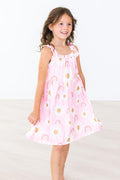 (V) You are My Sunshine Ruffle Cross Back Dress-Mila & Rose ®