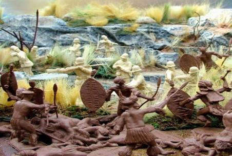 ZULU WAR 24TH FT. SET #2 IN TAN (16 FIGS IN 8 POSES)